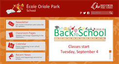 Desktop Screenshot of oriolepark.rdpsd.ab.ca